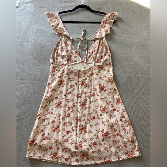 Linen Lux Floral Mini Sundress AU Medium - Picture 2 of 5